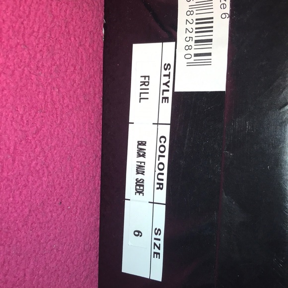 Black faux suede - Picture 2 of 2